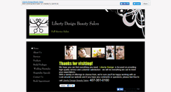 Desktop Screenshot of libertydesignbeautysalon.com